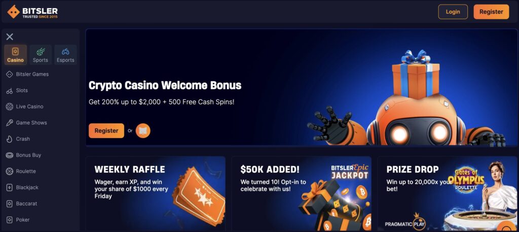 Bitsler | Super Crypto Casinos Bitsler