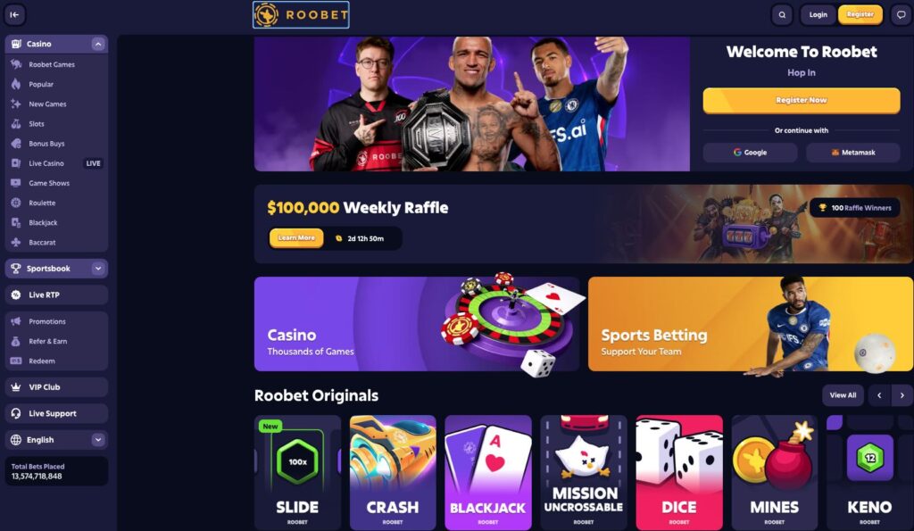 Roobet Casino | Super Crypto Casinos Roobet Casino